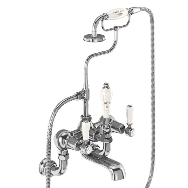 Kensington Medici Regent bath shower mixer - wall mounted